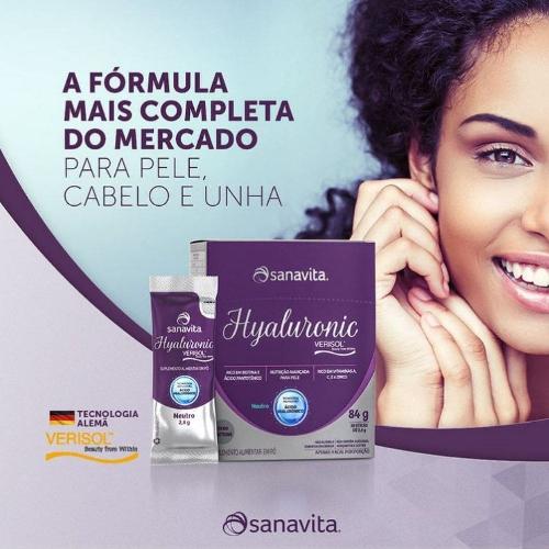 Hyaluronic Verisol Neutro 30 Sachês Sanavita