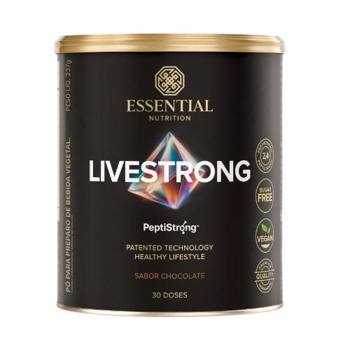 LiveStrong com PeptiStrong Chocolate 237g Essential Nutrition