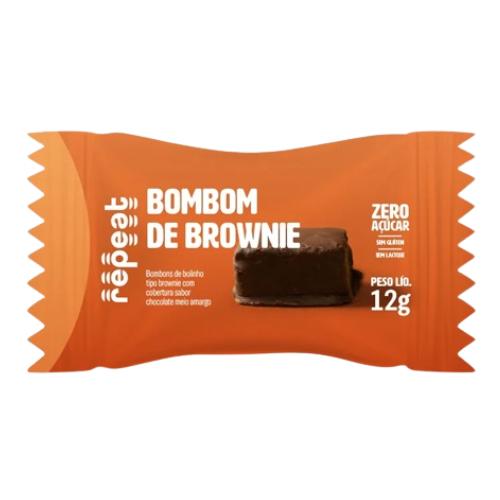 Bombom Brownie Meio Amargo Zero Repeat 12G