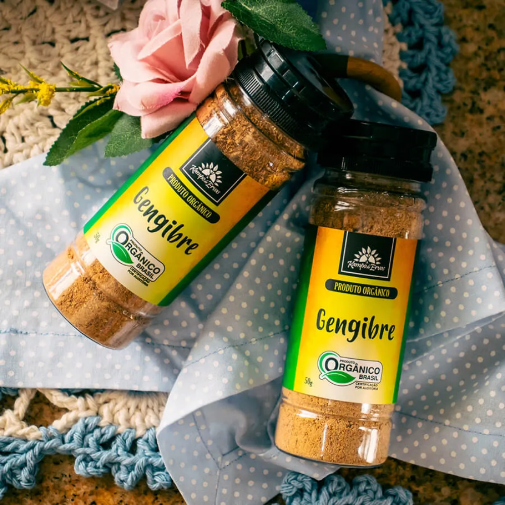 Gengibre em Pó Orgânico 50g Kampo de Ervas Kampo de Ervas