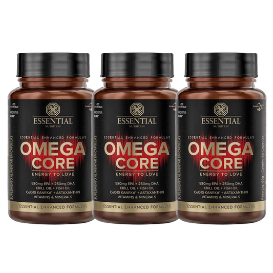 Kit 3 Omega Core 60 Capsulas Essential