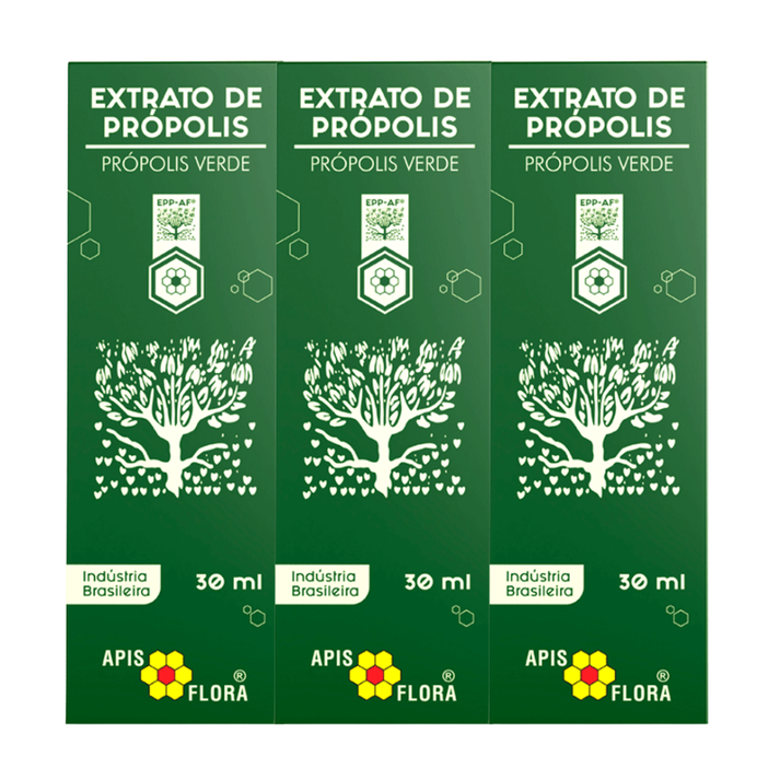 Kit 3 Extrato de Própolis Verde 30ML Apis Flora Apis Flora