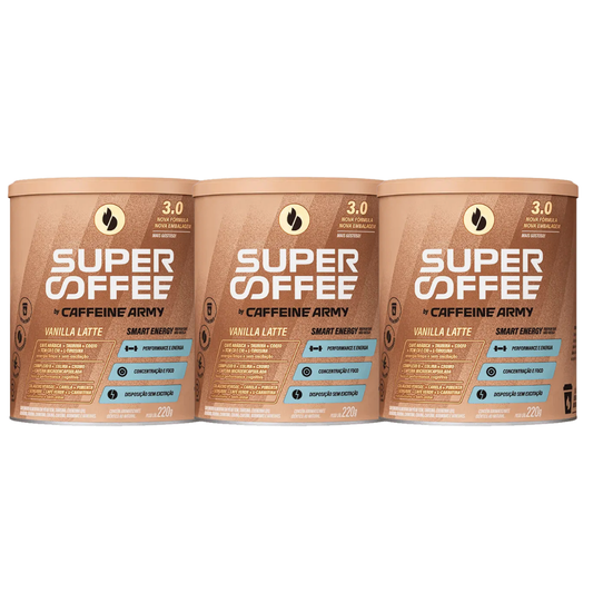 Kit Supercoffee 3.0 Vanilla 3 Unidades 220g Cada