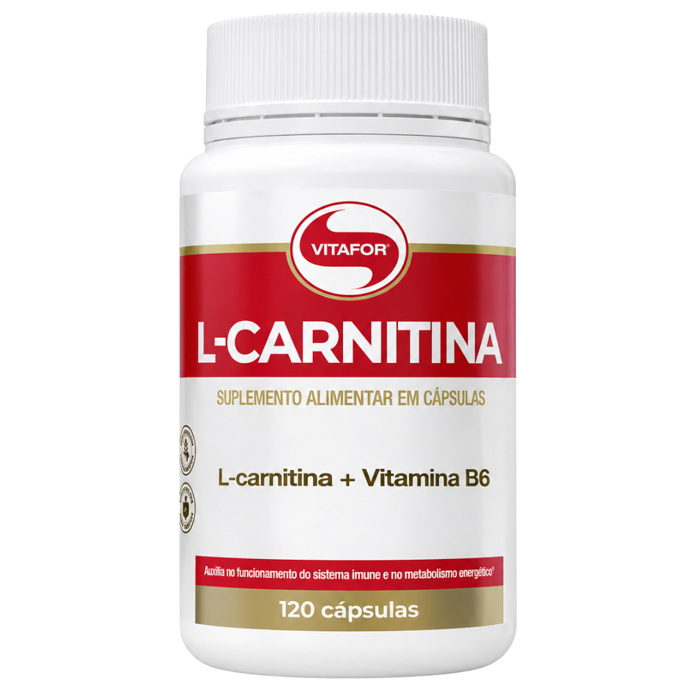 L-Carnitina 530mg 120 Cápsulas Vitafor Vitafor