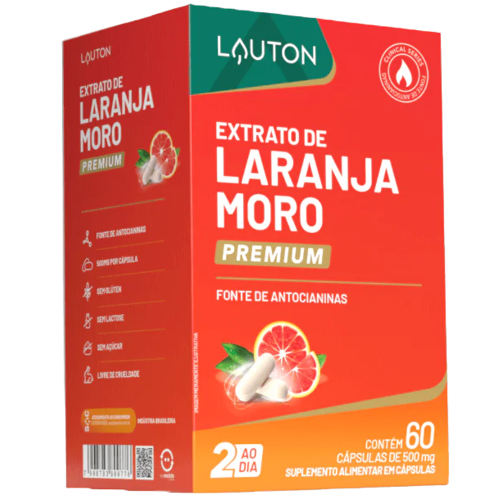 Laranja Moro 60 Capsulas 500MG Lauton Lauton