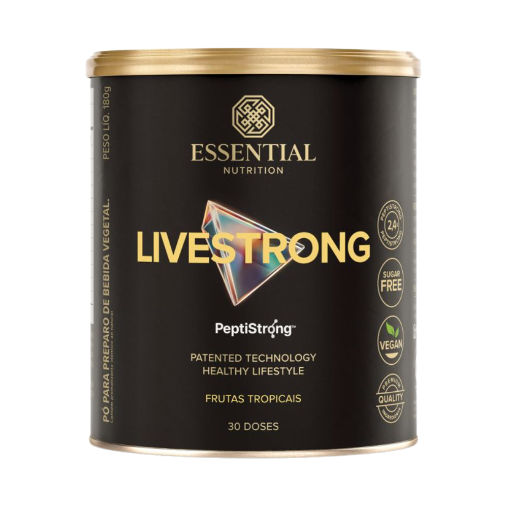 LiveStrong com PeptiStrong Frutas Tropicais 180g Essential Nutrition