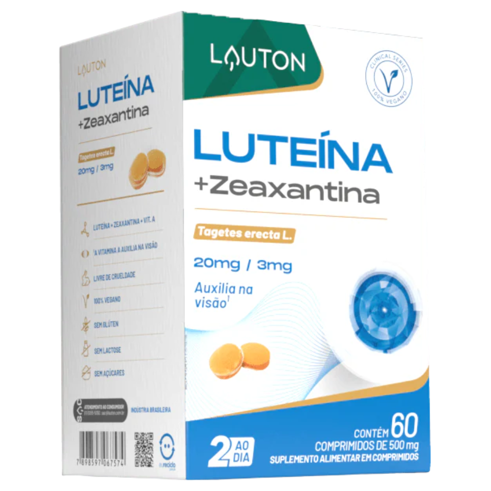 Luteína com Zeaxantina 60 Comprimidos Lauton Nutrition Lauton