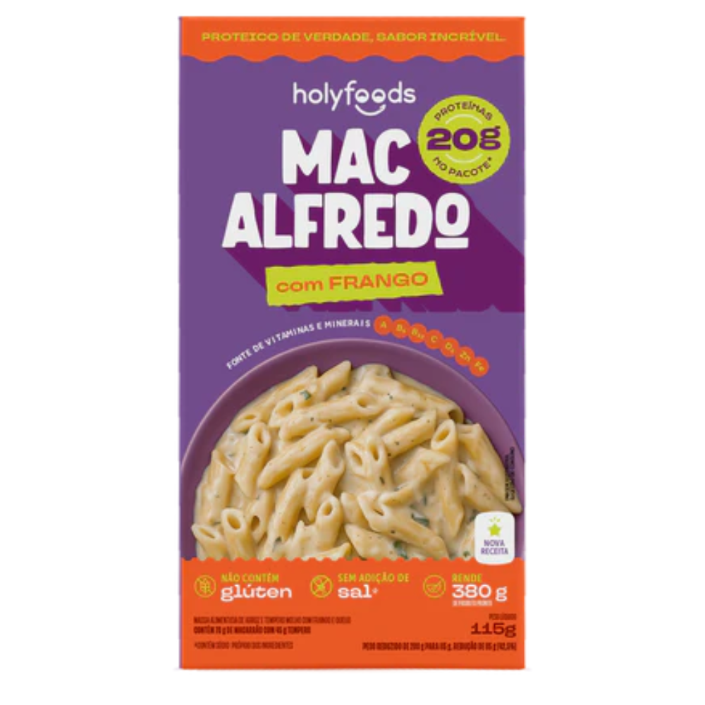 Mac Alfredo Com Frango 180g HolySoup