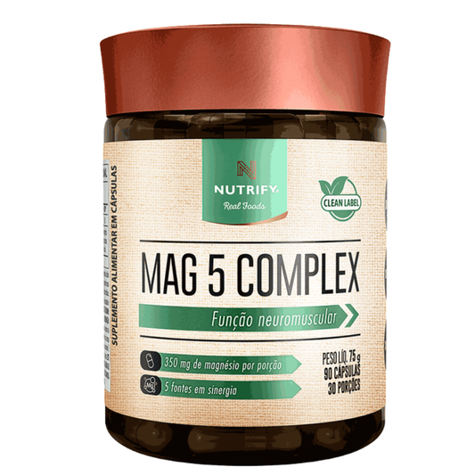 Mag 5 Complex 90 capsulas Nutrify