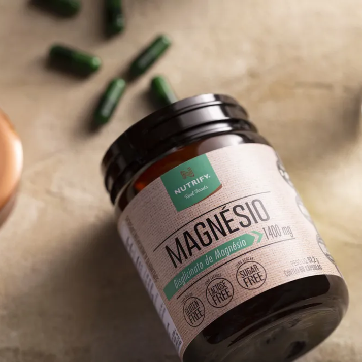 Magnésio 1400mg Bisglicinato 60 Cápsulas Nutrify Nutrify