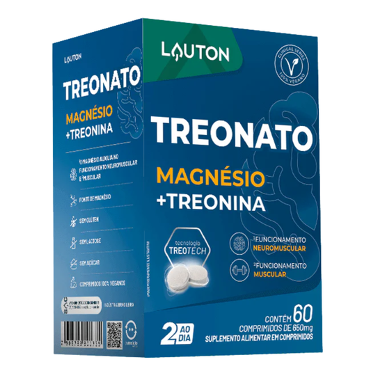 Magnesio Treonato 650mg 60 capsulas Lauton