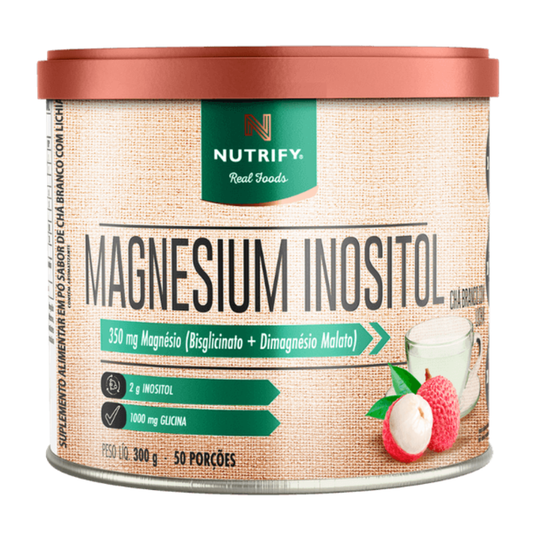 Magnésio Inositol Chá Branco Com Lichia Nutrify 300G Nutrify