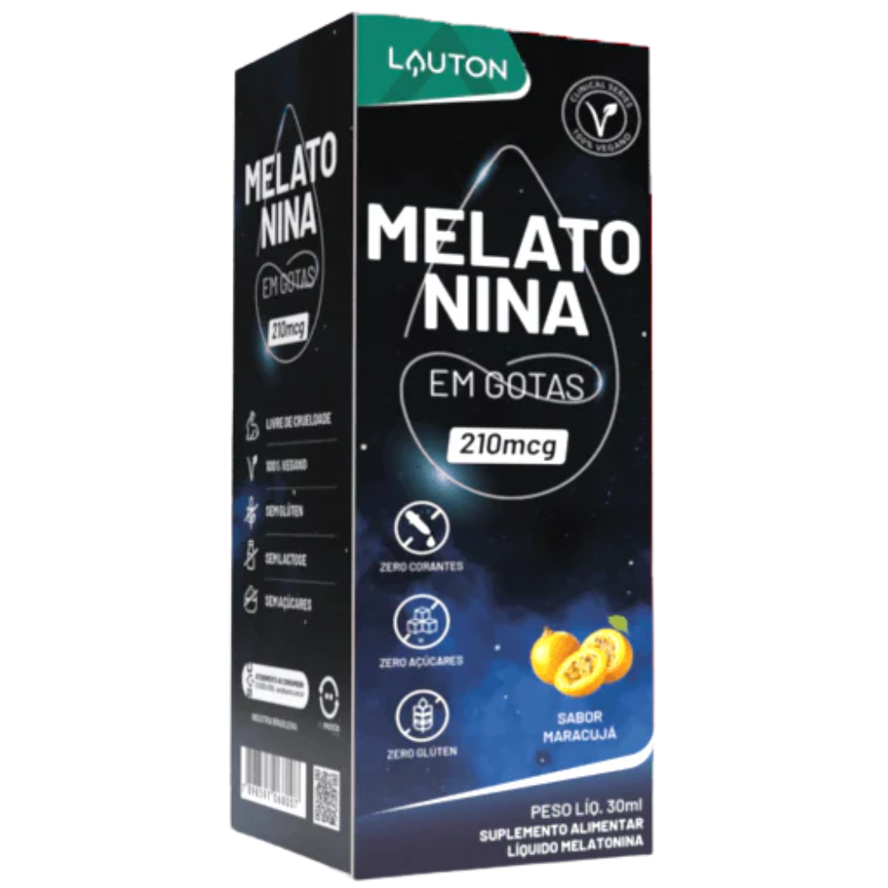 Melatonina Gotas 30ml Maracujá Lauton Lauton