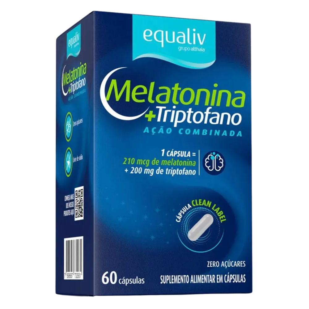 Melatonina + Triptofano Equaliv 60 cápsulas Equaliv