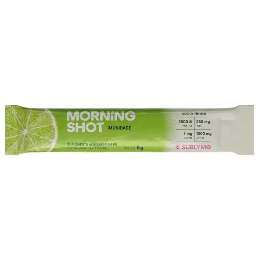 Morning Shot Sachê 6g Sabor Limão Sublyme