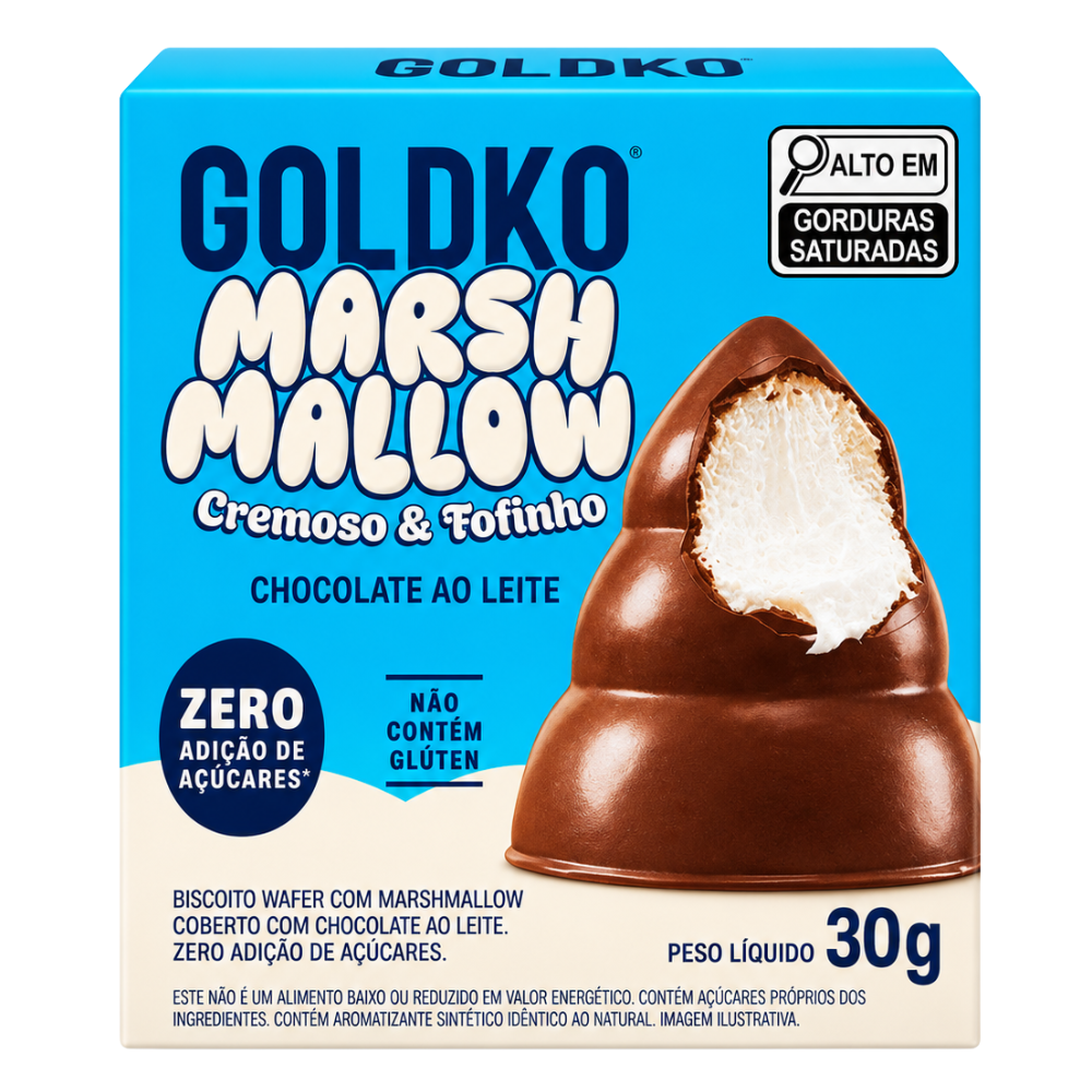 Marshmallow Chocolate ao Leite Goldko Goldko