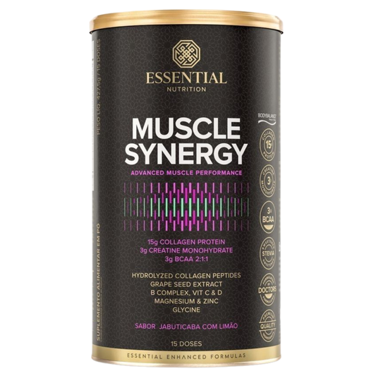 Muscle Synergy 15 Doses Jabuticaba e Limão 454g Essential Essential