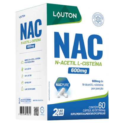 Nac 600mg 60 Capsulas Lauton Lauton
