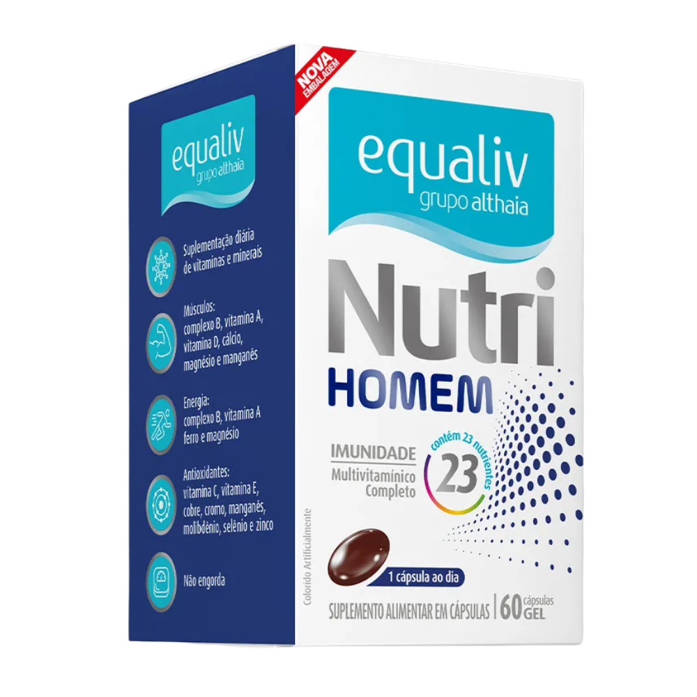 Nutri Homem 60 Cápsulas Equaliv