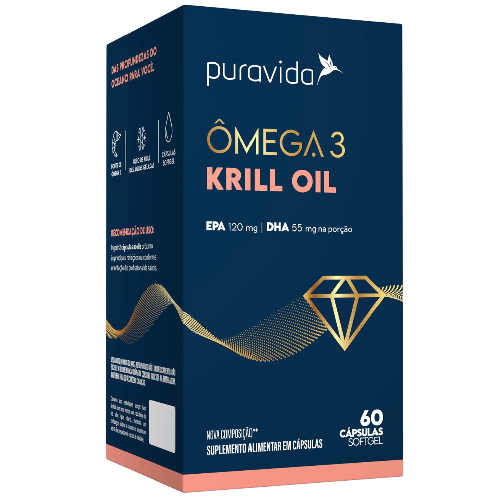 Krill Oil 60 Cápsulas 500 mg Puravida Puravida
