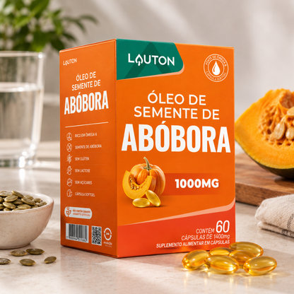 Óleo de Semente de Abóbora 1000mg 60 Cápsulas Lauton Lauton
