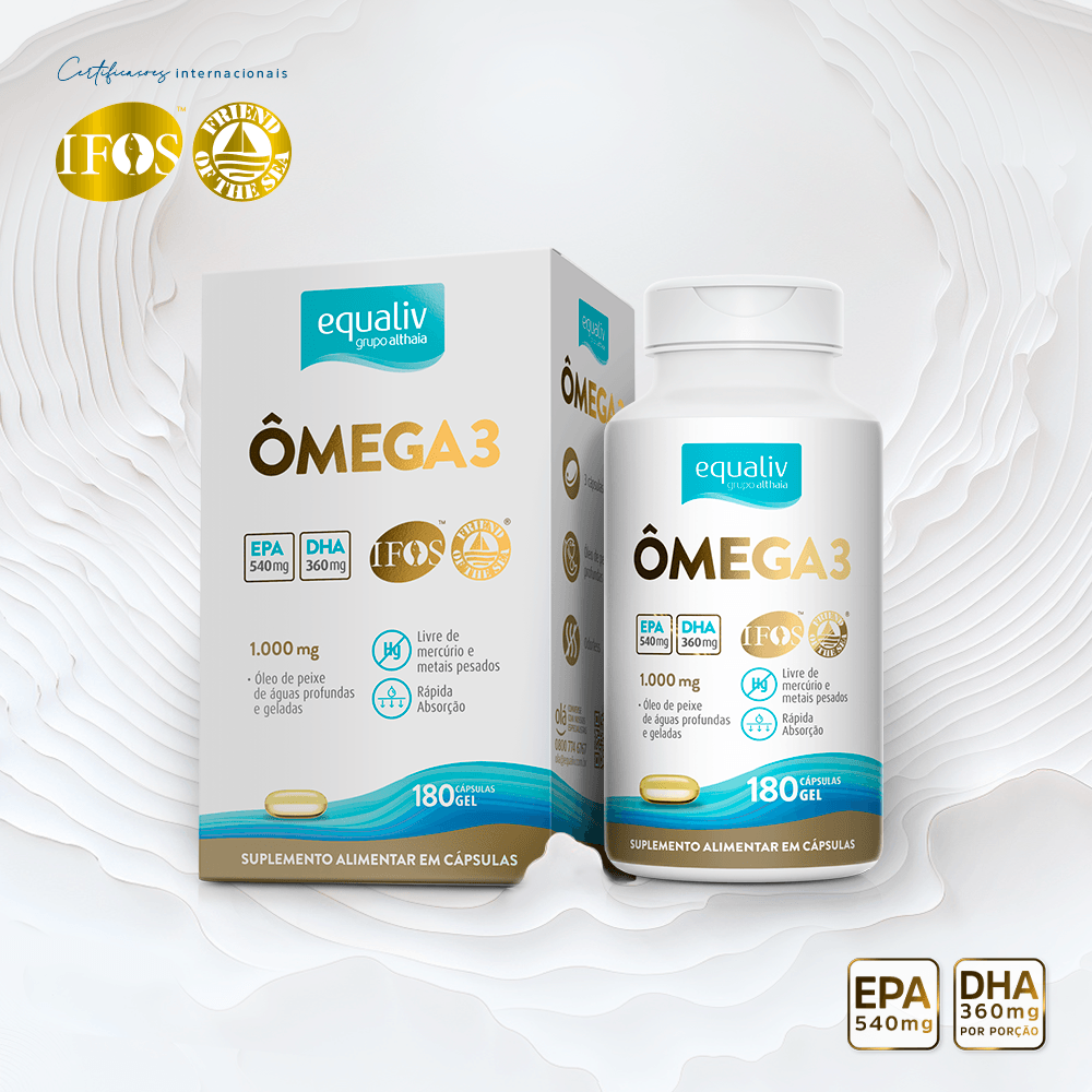 Ômega 3 1000mg 180 Cápsulas Equaliv Equaliv