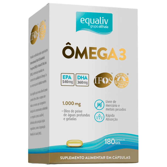 Ômega 3 1000mg 180 Cápsulas Equaliv Equaliv