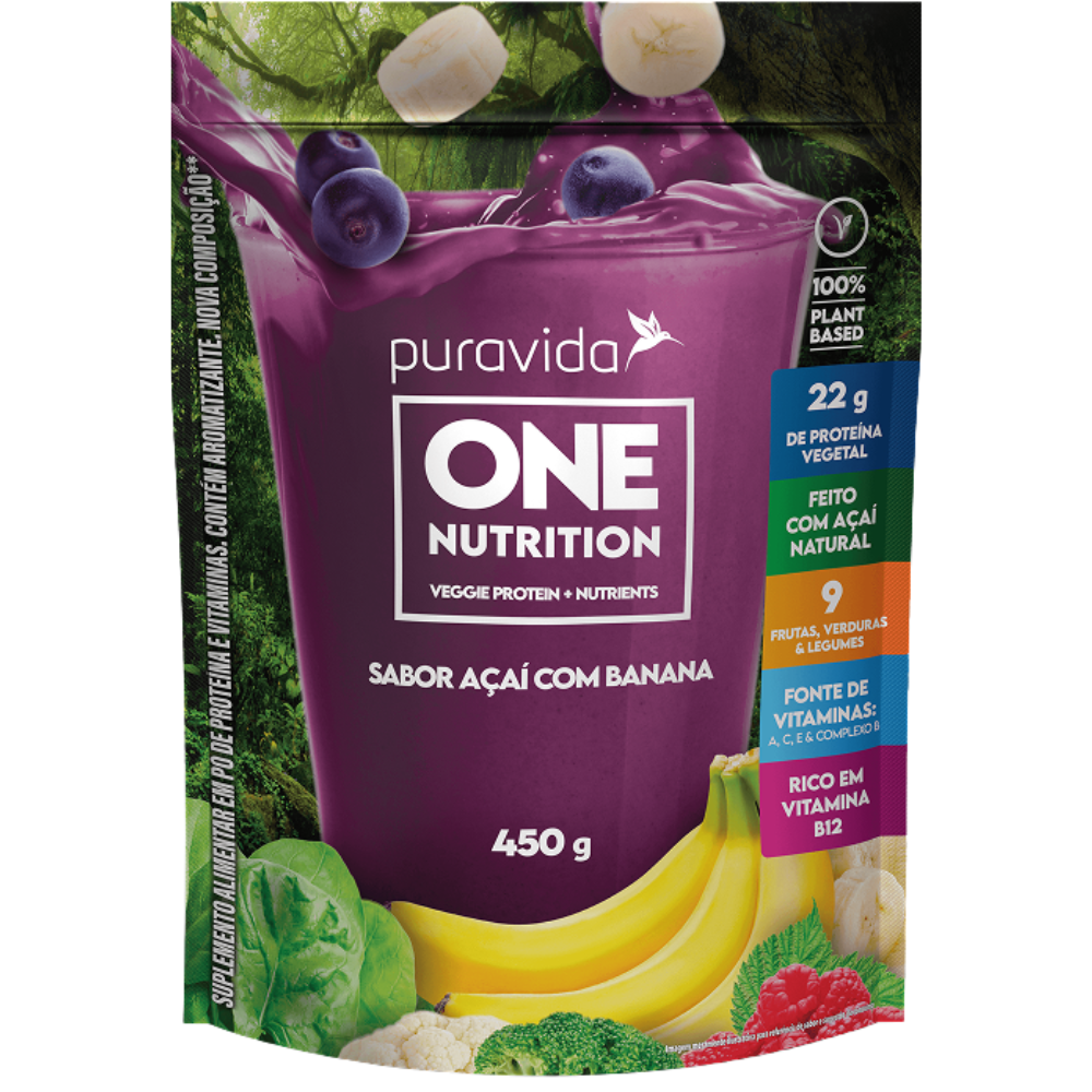 One Nutrition Açaí com Banana 450g Puravida Puravida