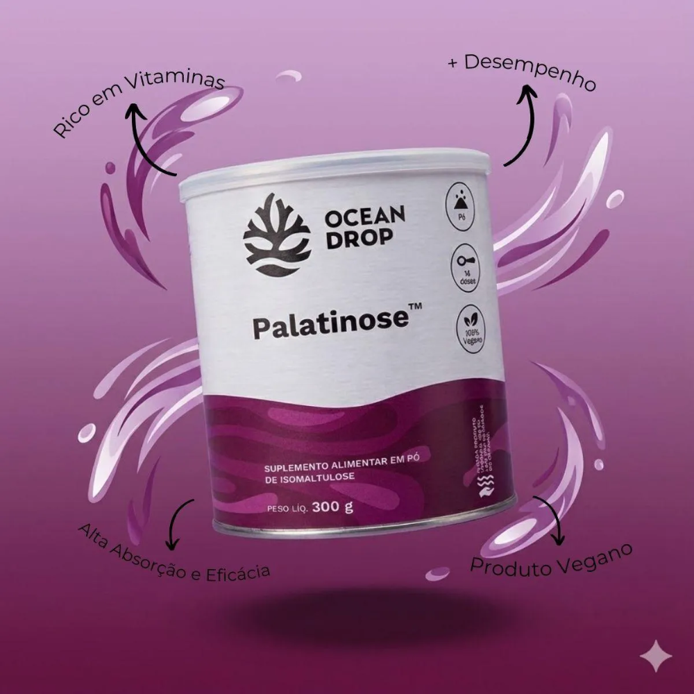 Palatinose em Pó 300g Ocean Drop Ocean Drop