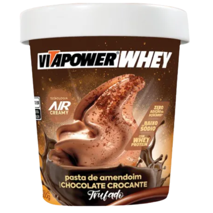 Pasta de Amendoim Chocolate Crocante Vitapower Vitafor