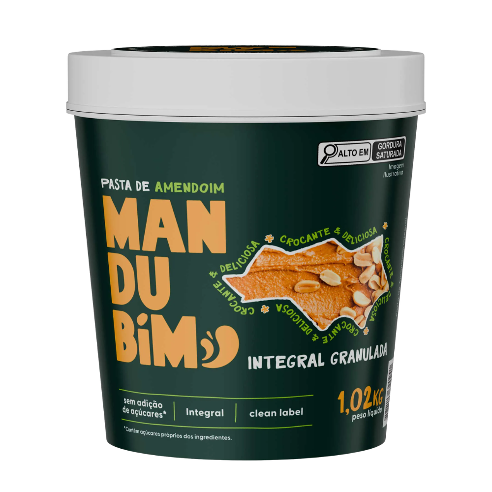 Pasta de Amendoim Granulado 1,02kg Mandubim Mandubim