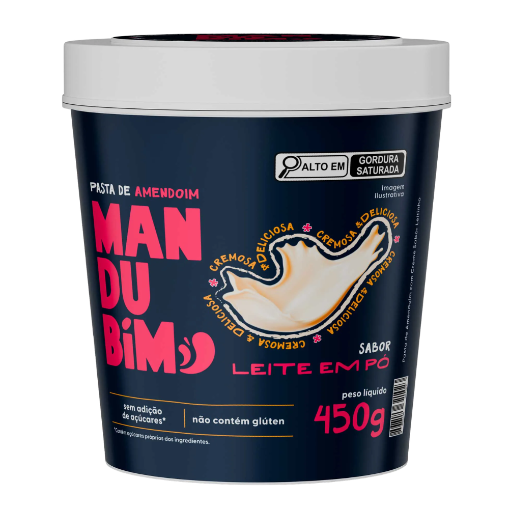 Pasta de Amendoim Leite em Pó 450g Mandubim Mandubim