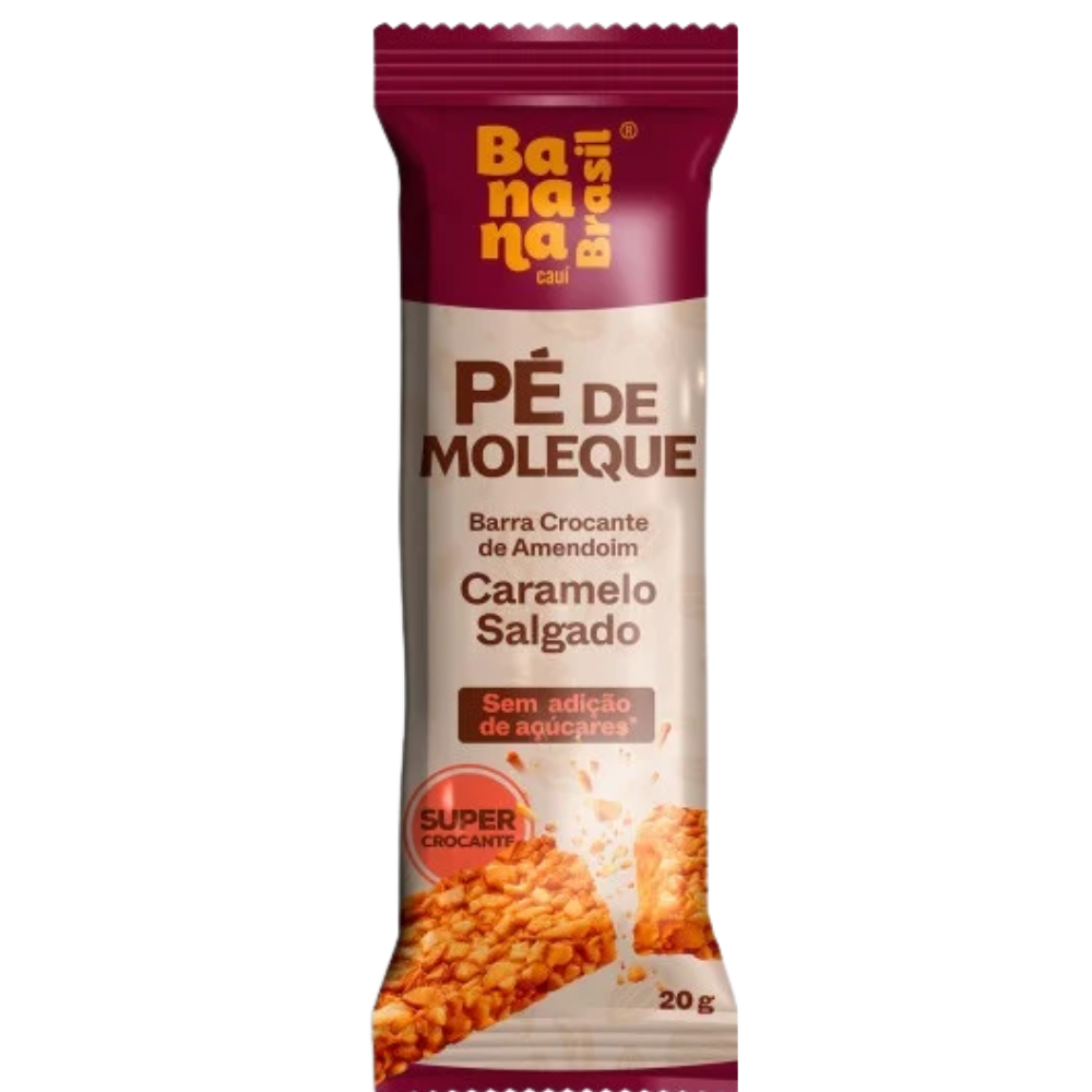 Pé De Moleque Com Caramelo Salgado Banana Brasil Banana Brasil