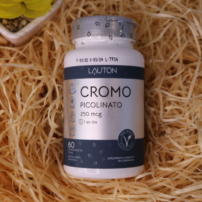Cromo Picolinato 250mg 60 Cápsulas Lauton Lauton