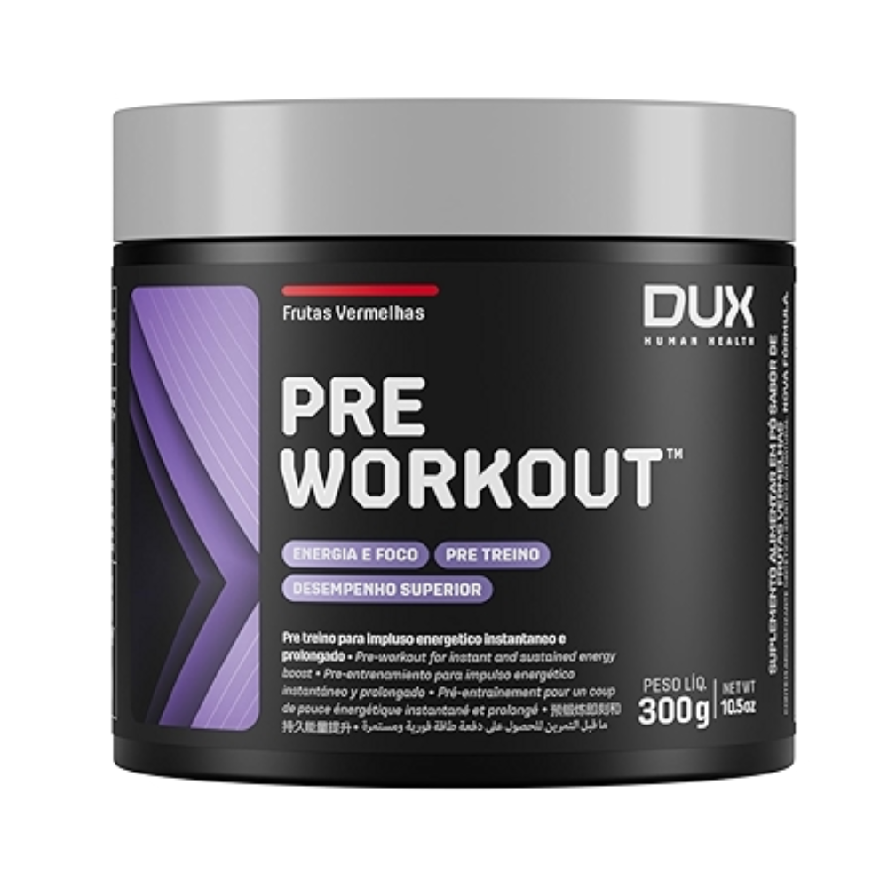Pré-treino Pre Workout Dux Nutrition Frutas Vermelhas 300g Dux