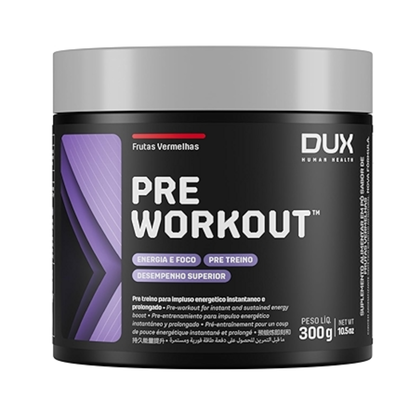 Pré-treino Pre Workout Dux Nutrition Frutas Vermelhas 300g Dux