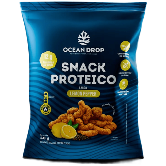 Snack Proteico Sabor Lemon Pepper 40g Ocean Drop