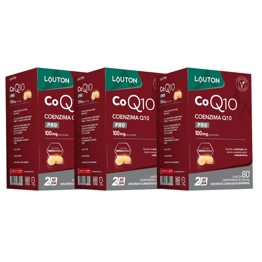 Kit 3 Coenzima-Q10 100 MG 60 Cápsulas Lauton