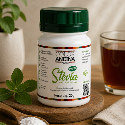 Adoçante Stévia 100% Natural 20g Color Andina Color Andina
