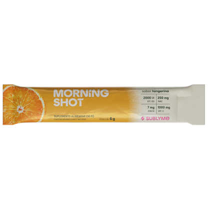 Morning Shot Sachê 6g Sabor Tangerina Sublyme Supercoffee
