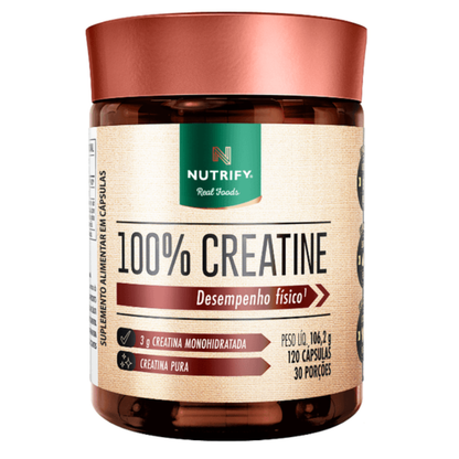 Creatine Monohidratada 120 Cápsulas Nutrify Nutrify