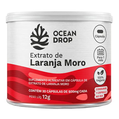 Extrato de Laranja Moro 30 Cápsulas 400mg Ocean Drop Ocean Drop