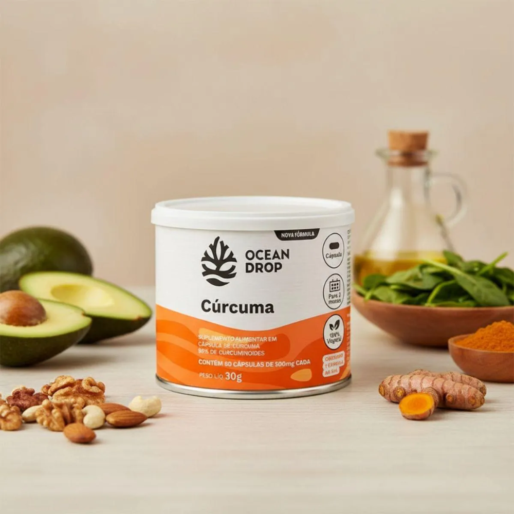 Cúrcuma 500mg 60 Cápsulas Ocean Drop Ocean Drop
