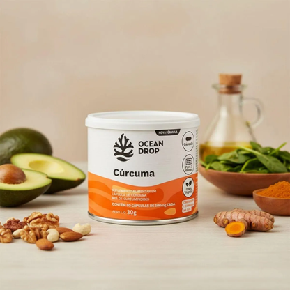 Cúrcuma 500mg 60 Cápsulas Ocean Drop Ocean Drop