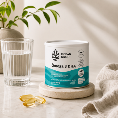 Ômega DHA 120 Cápsulas 500mg Ocean Drop Ocean Drop