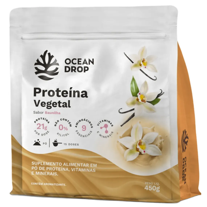 Proteína Vegetal Baunilha 450g Ocean Drop Ocean Drop
