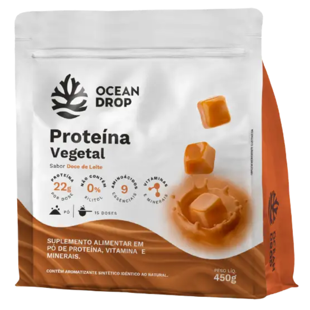 Proteína Vegetal Doce de Leite 450g Ocean Drop Ocean Drop