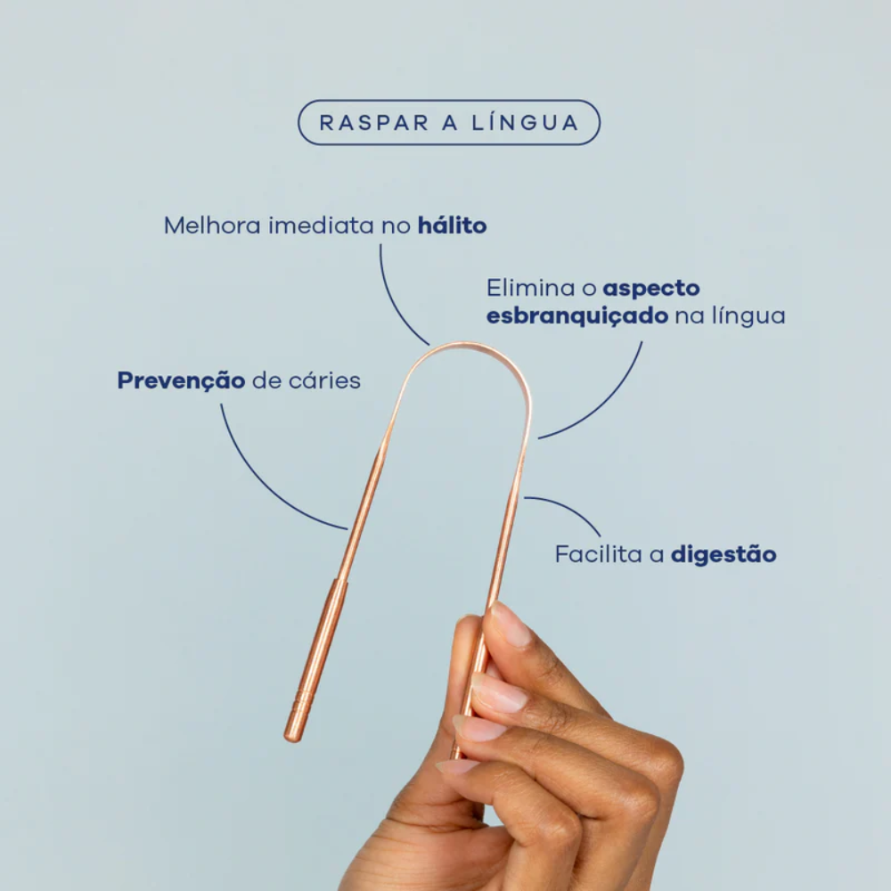 Raspador de Língua de Cobre Alva
