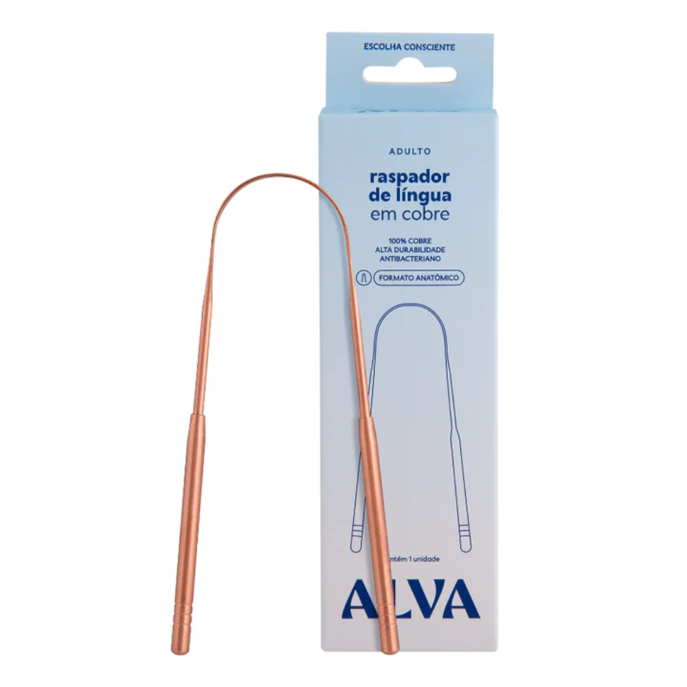 Raspador de Língua de Cobre Alva