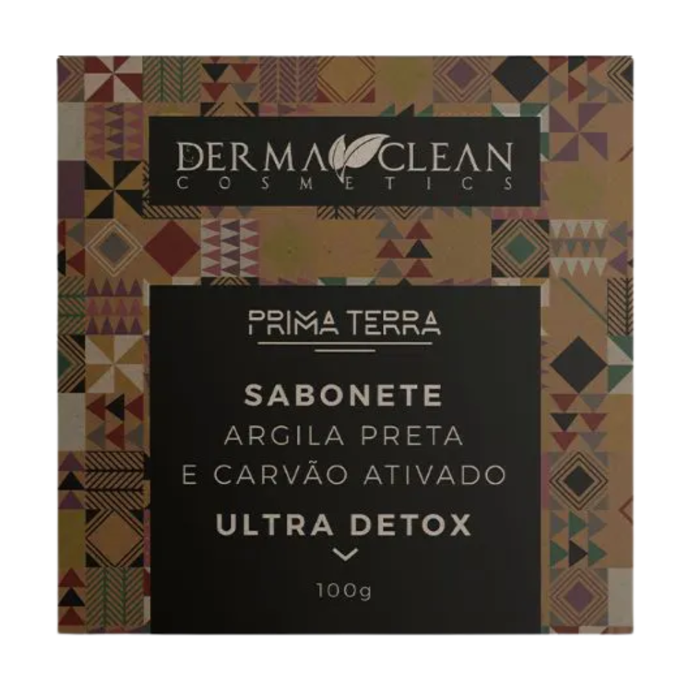 Sabonete Argila Preta e Carvão 100g Dermaclean Derma Clean